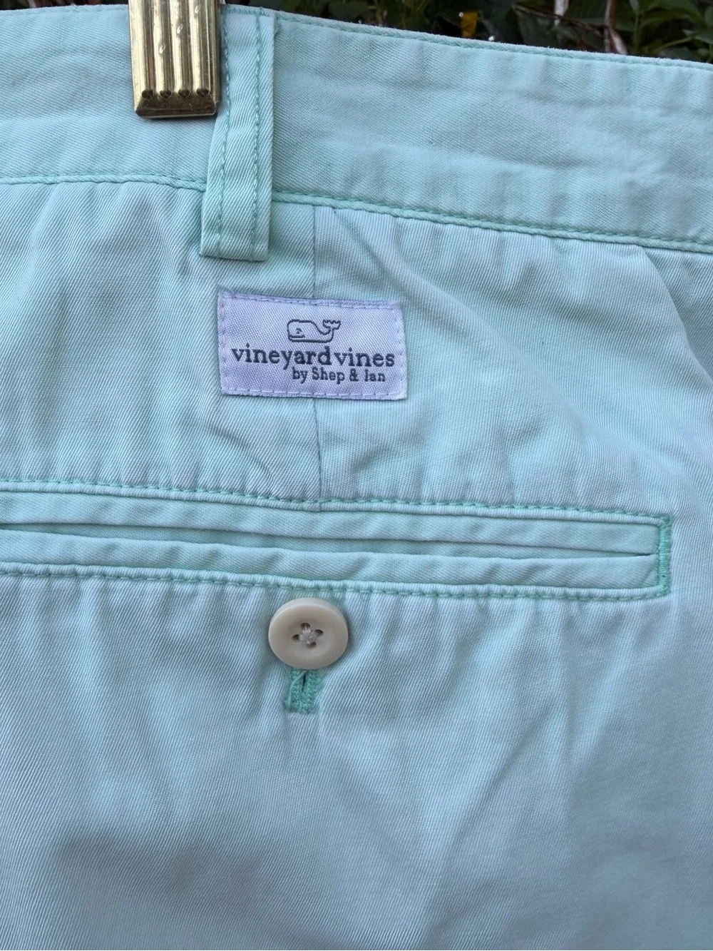 Vineyard Vines by Shep & Ian Men's Light Mint Chino Shorts Sz 40 inseam 6 inches